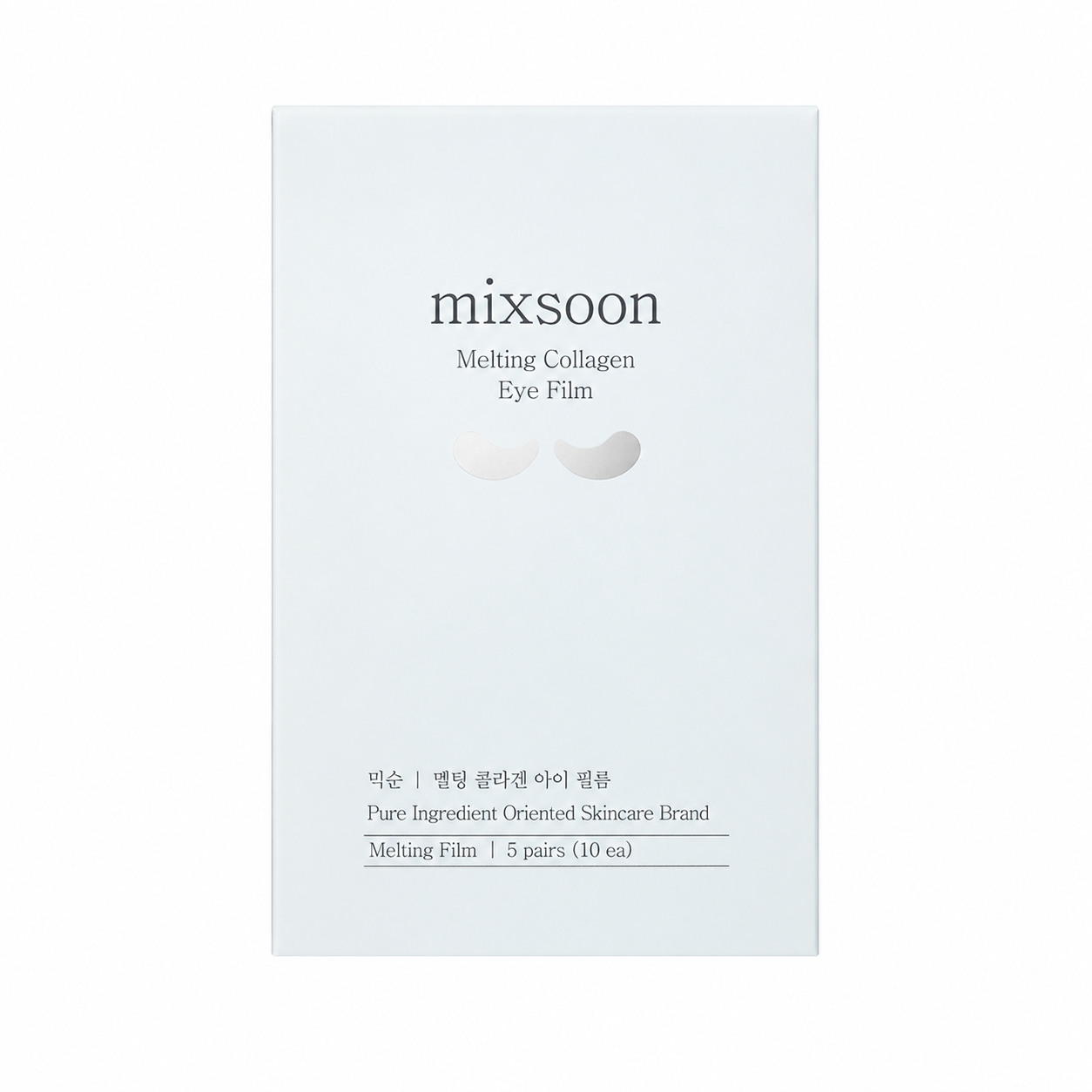 MIXSOON Melting Collagen Eye Film, 5 pairs (10 each) – Films de colágeno fundente para ojos 5 pairs (10 each)