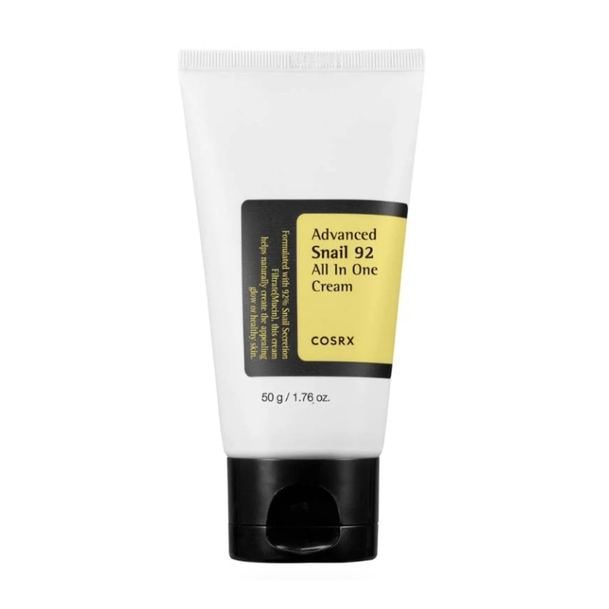 COSRX Advanced Snail 92 All In One Cream Tube 50g – Crema hidratante con 92 % de mucina de caracol