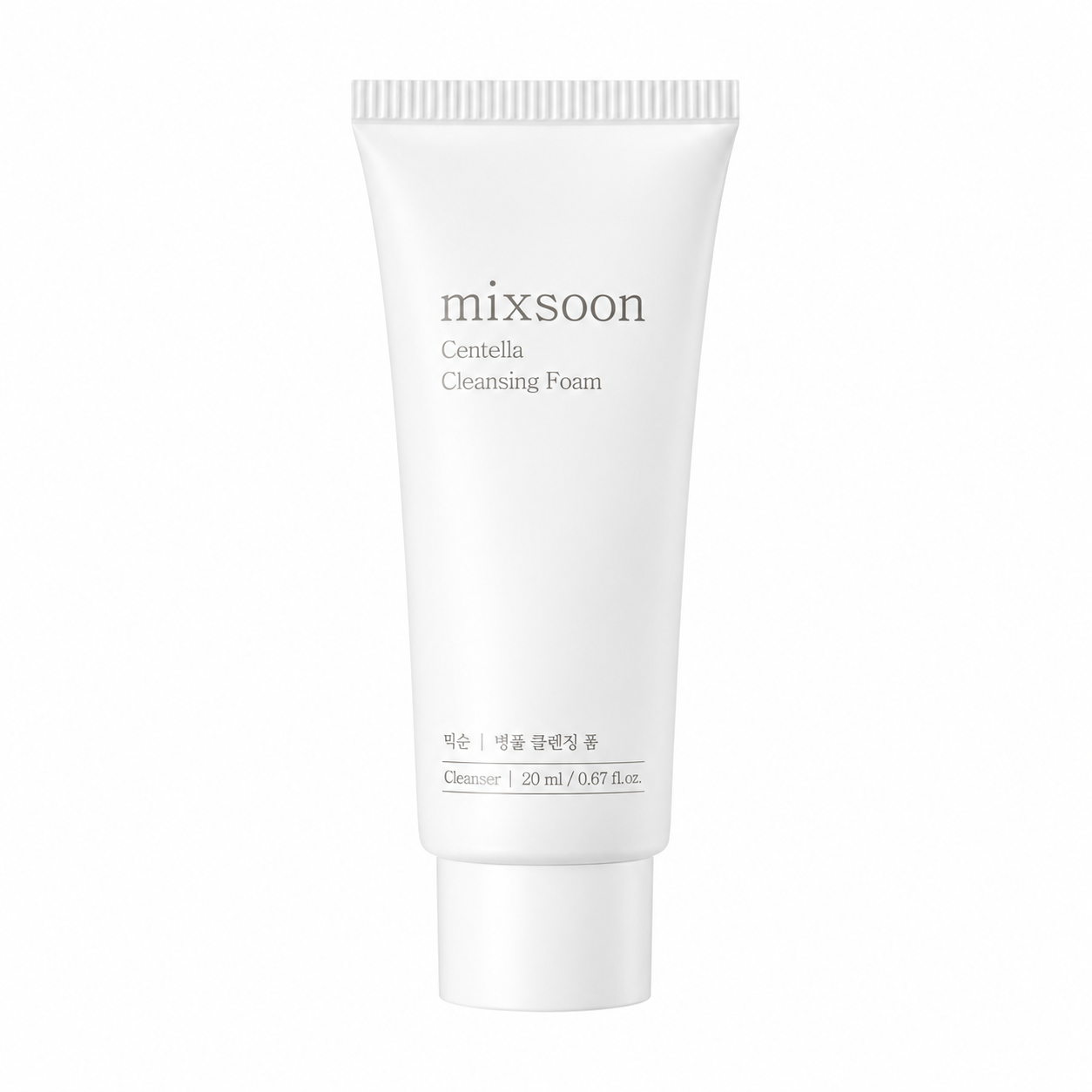 MIXSOON Mini Centella Cleansing Foam, 20ml – Mini Espuma limpiadora con centella asiática 20ml