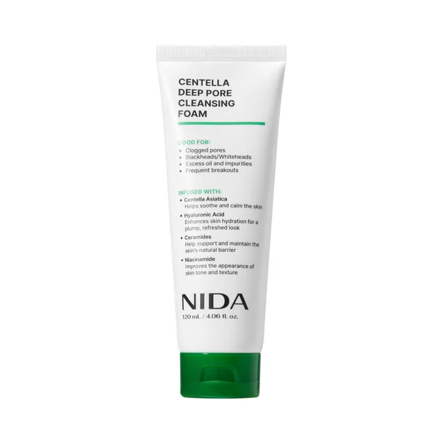 NIDA - Centella Deep Pore Cleansing Foam - 120 ml