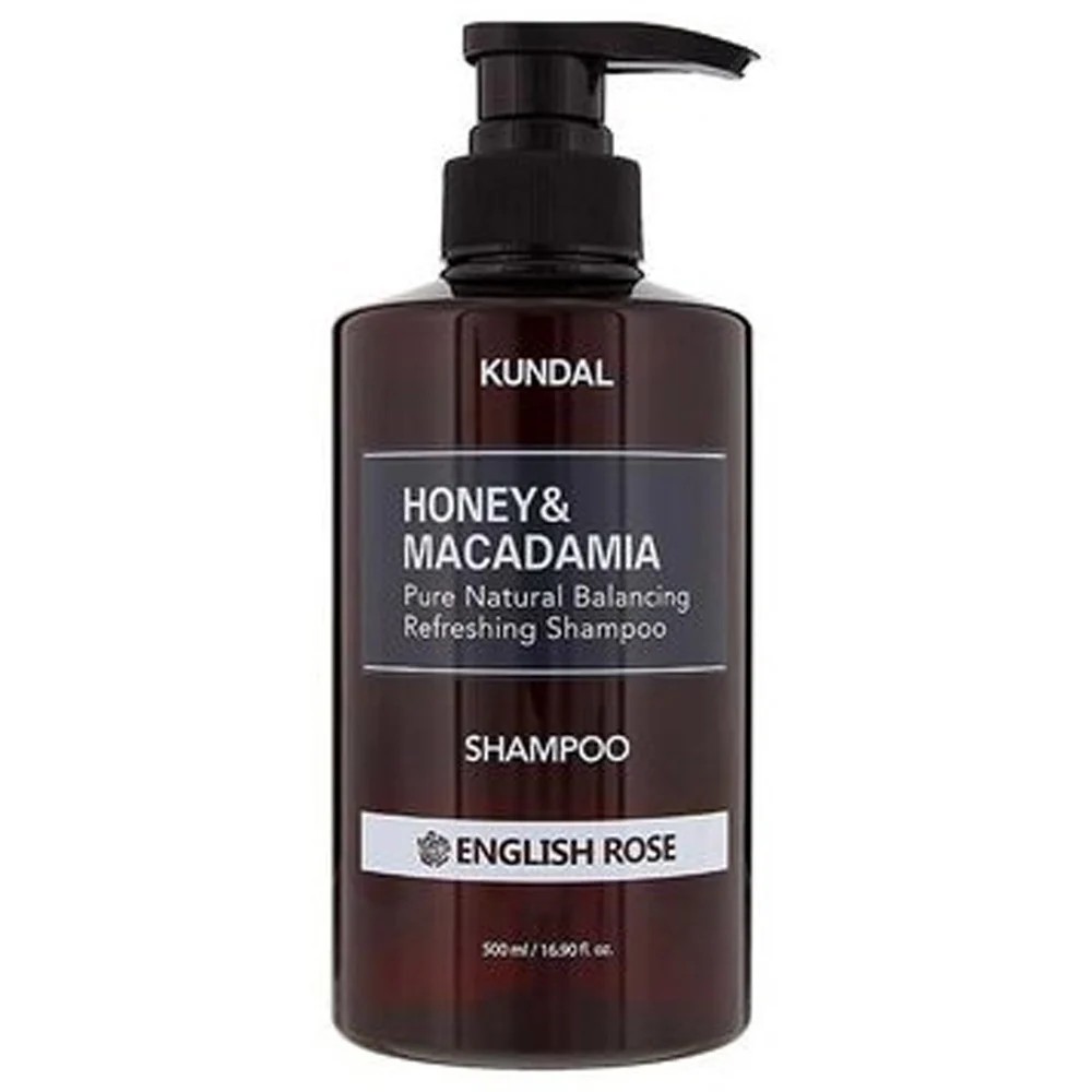 Kundal - Champú Nature de Miel y Macadamia (Rosa Inglesa) - 500 ml