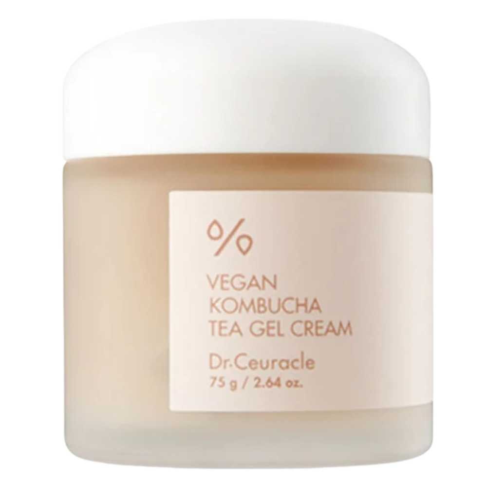 Dr. Ceuracle Vegan Kombucha Tea Gel Cream 75 g – Crema en gel hidratante y equilibrante con kombucha