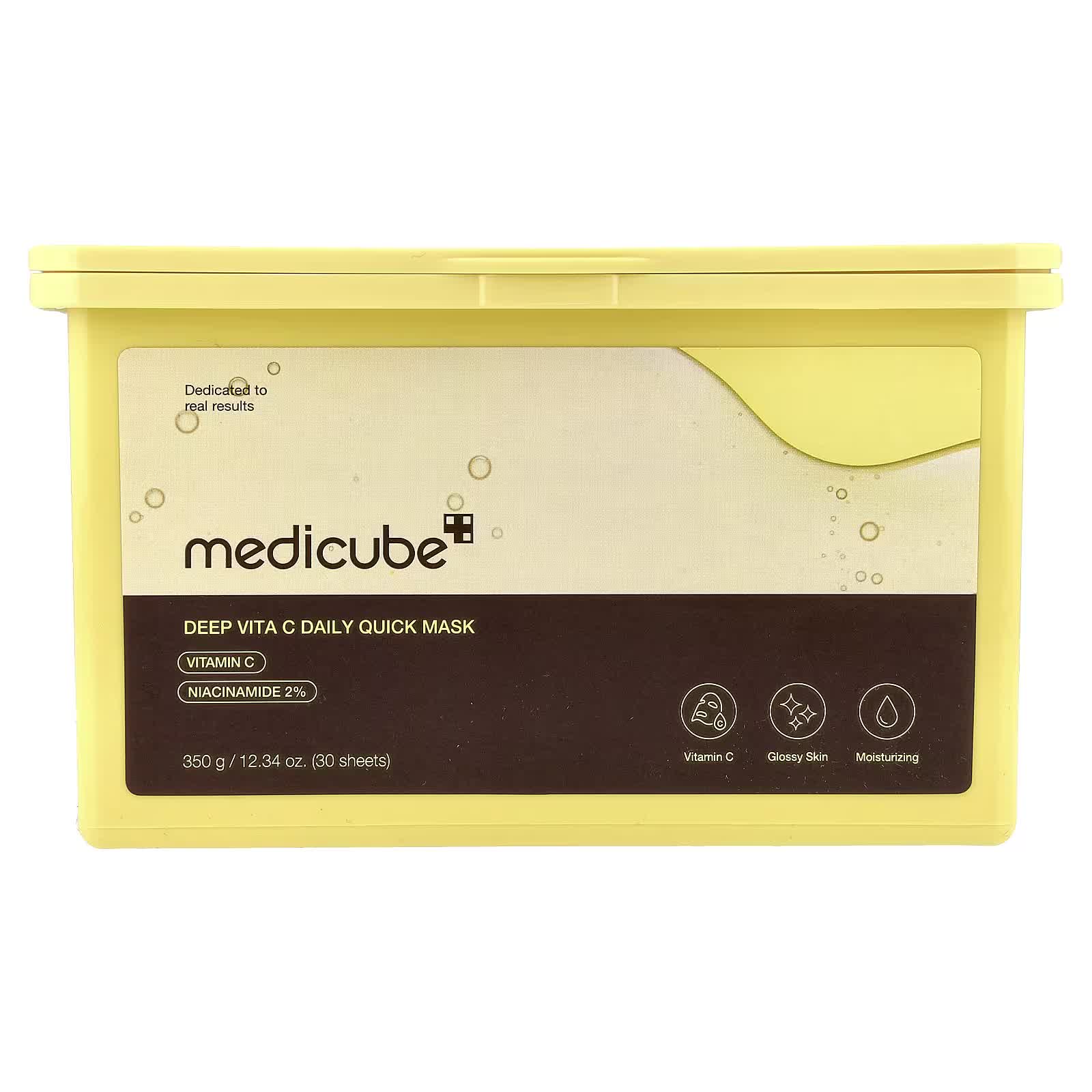 Medicube Deep Vita C Daily Quick Mask 30 uds – Mascarilla diaria iluminadora con vitamina C 30 uds