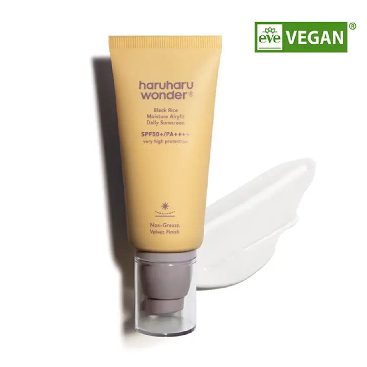 Haruharu Wonder Black Rice Moisture Airyfit Daily Sunscreen SPF50+ PA++++ 50ml – Protector solar facial ligero con arroz negro 50ml