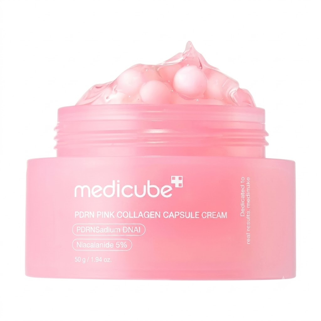 Medicube PDRN Pink Collagen Capsule Cream 55g – Crema reafirmante con PDRN y colágeno 55g
