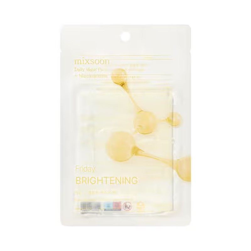 Mixsoon - Daily Mask Pack Friday Brightening - Mascarillas iluminadoras - 10 unidades
