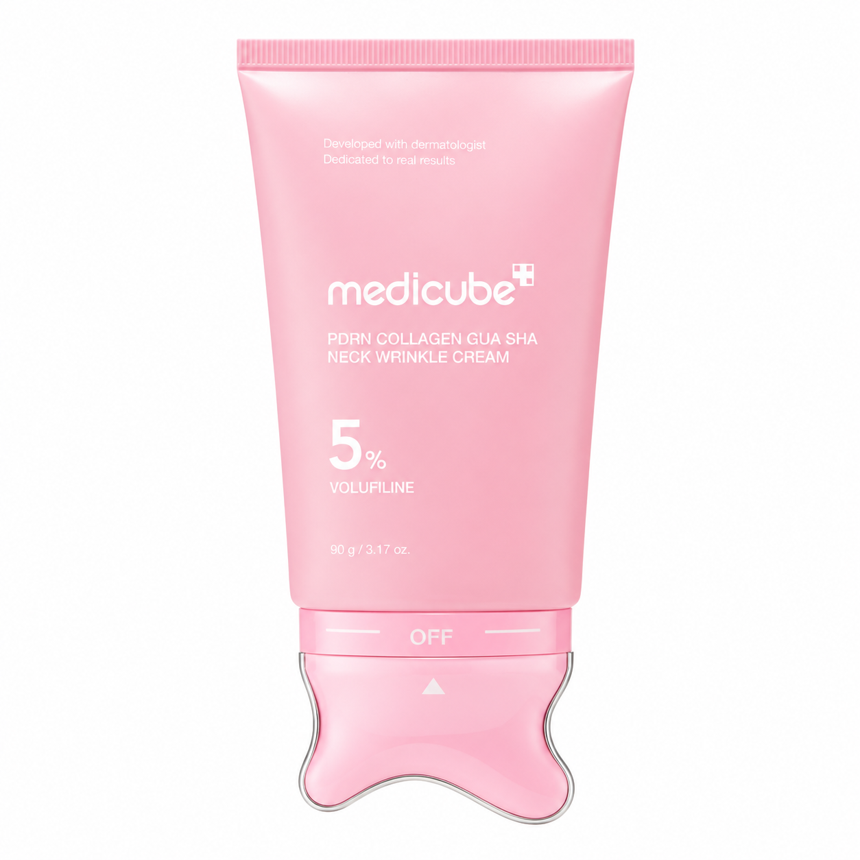 Medicube - Crema de cuello con PDRN y colágeno + gua sha / PDRN Collagen Gua Sha Neck Wrinkle Cream - 90g