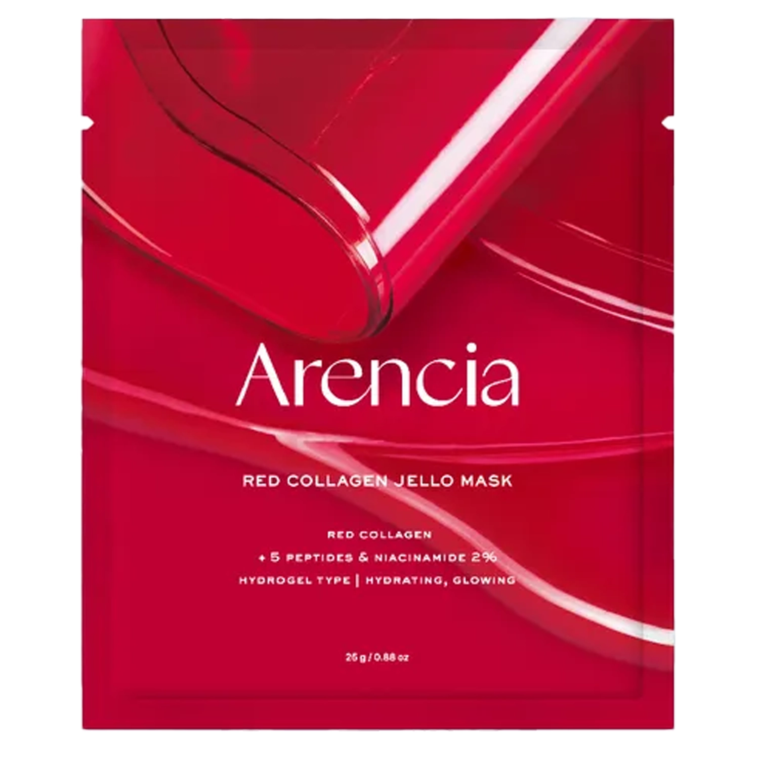 Arencia - Red Collagen Jello Mask – Mascarilla de gel de colágeno - 25 g