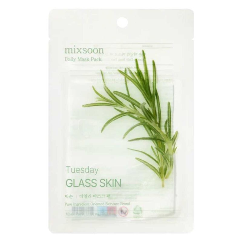Mixsoon - Daily Mask Pack Tuesday Glass Skin - Mascarillas de efecto glass skin - 10 unidades