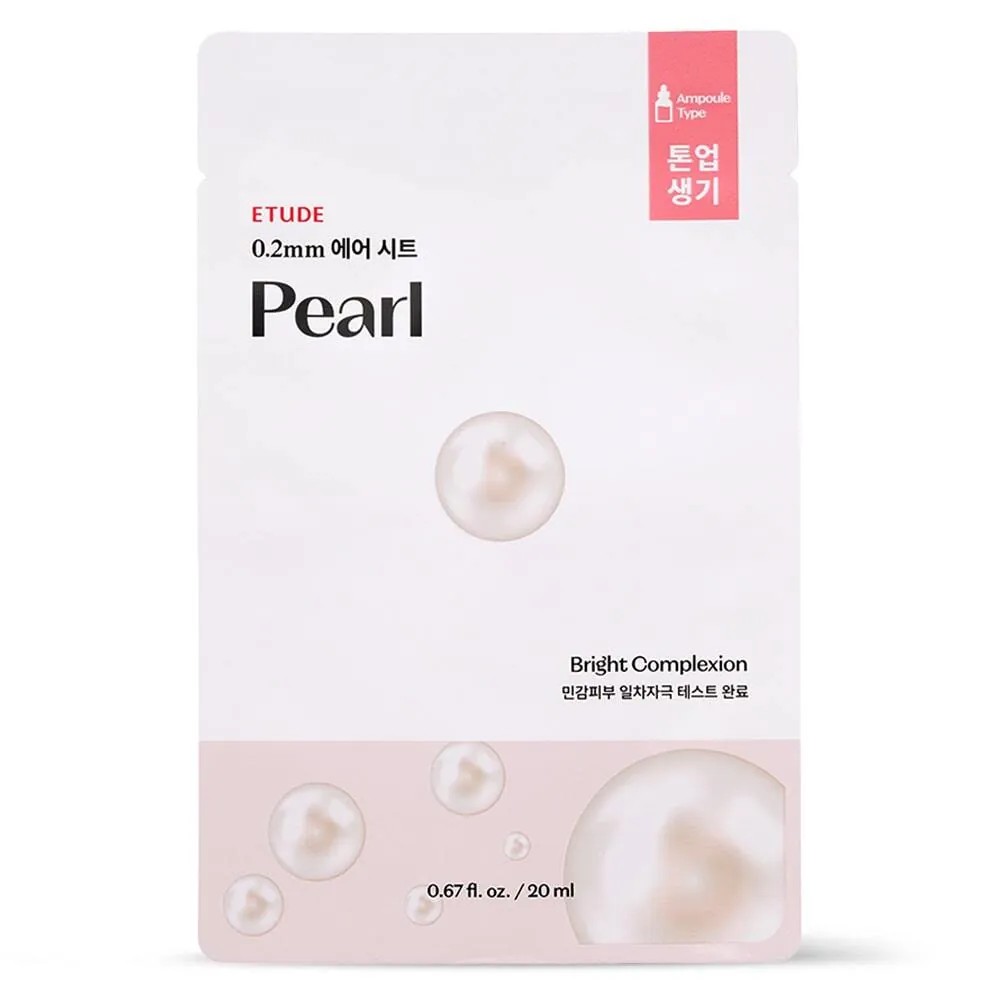Etude House - 0.2 Therapy Air Mask Pearl, 20ml – Mascarilla facial de perla (20 ml)