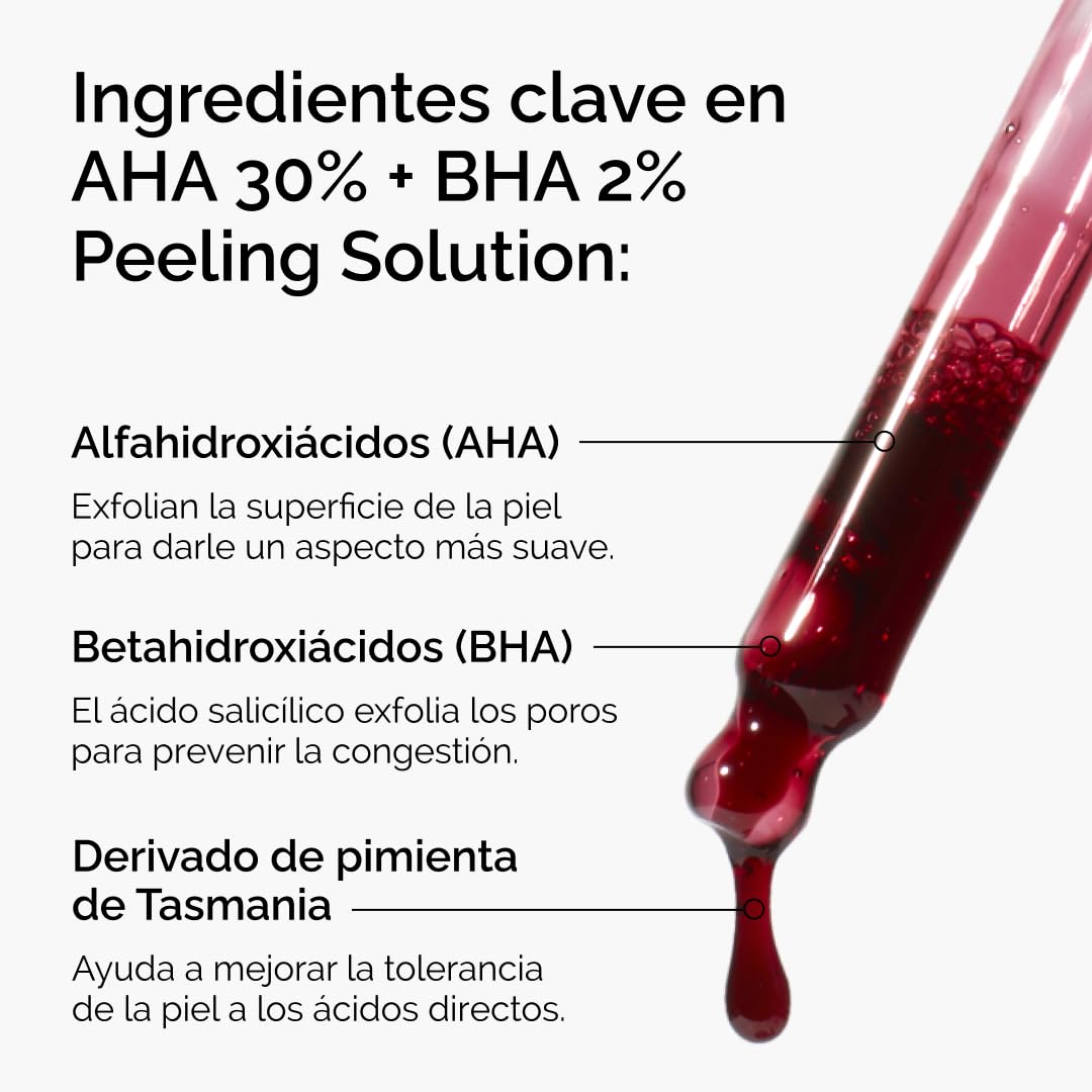 The Ordinary AHA 30% + BHA 2% Peeling Solution 30 ml – peeling exfoliante de 10 minutos 3