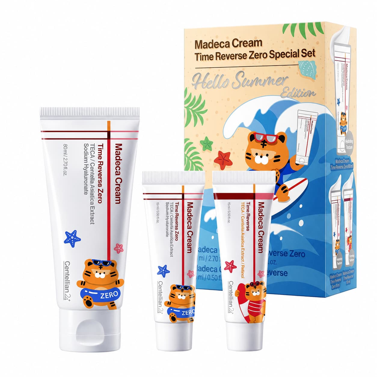 Centellian24 Madeca Cream Time Reverse Zero Special Set – Crema 80 ml + 2 minis 15 ml