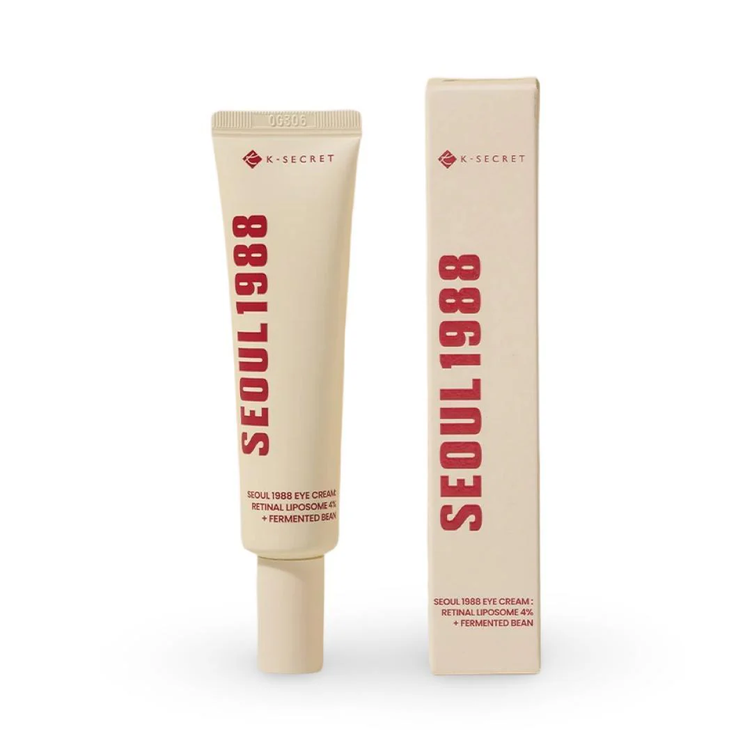 K-SECRET SEOUL 1988 Eye Cream Retinal Liposome 4% + Fermented Bean 30ml – Contorno de ojos reafirmante con retinal 30ml