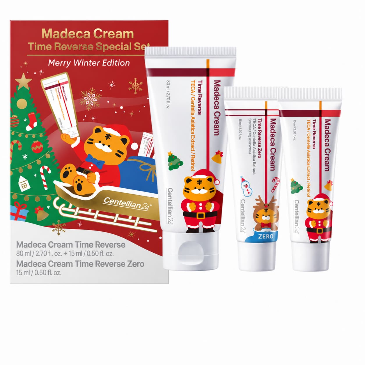 Centellian24 Madeca Cream Time Reverse Special Set – Crema 80 ml + 2 minis 15 ml