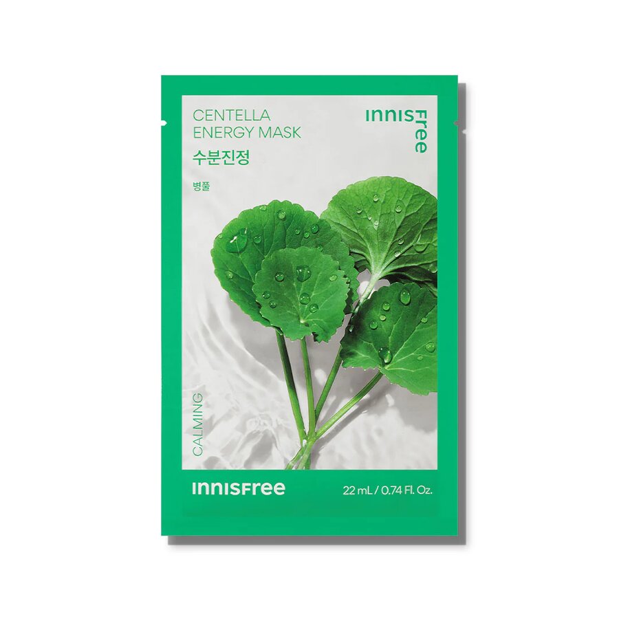 Innisfree Centella Energy Mask 22 ml – Mascarilla facial calmante de centella 22 ml