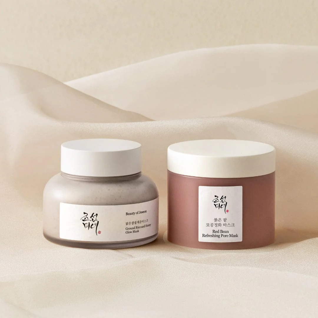 Beauty of Joseon - Refining Pore Care Duo: Red Bean Pore Mask 140 ml + Ground Rice and Honey Glow Mask 150 ml 2