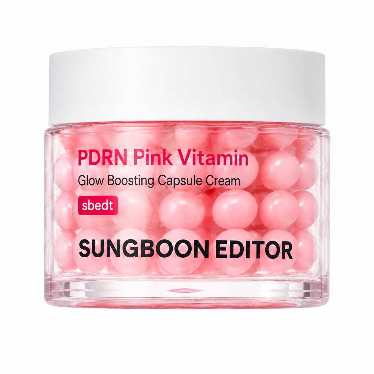 Sungboon Editor - crema iluminadora en cápsulas - PDRN Pink Vitamin Glow Boosting Capsule Cream - 50 ml