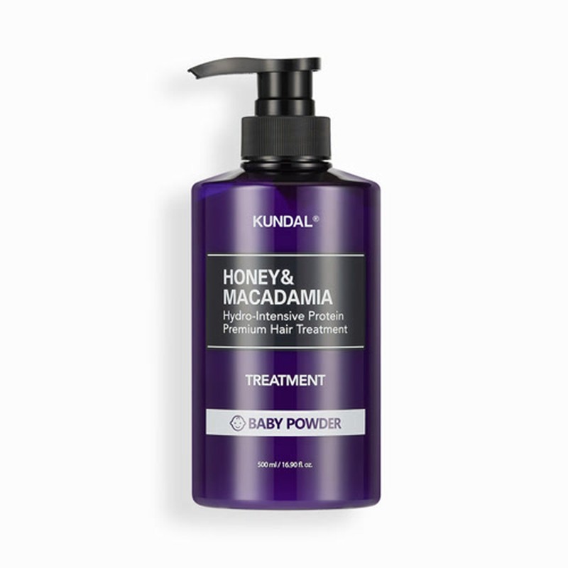 Kundal - Tratamiento Capilar de Proteínas Miel y Macadamia (Talco (Baby Powder)) - 500 ml