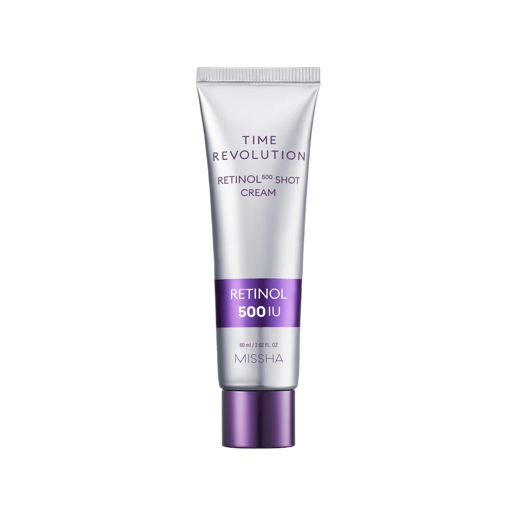 Missha - Time Revolution Night Repair Retinol 500 Shot Cream - Crema de noche con retinol - 60 ml