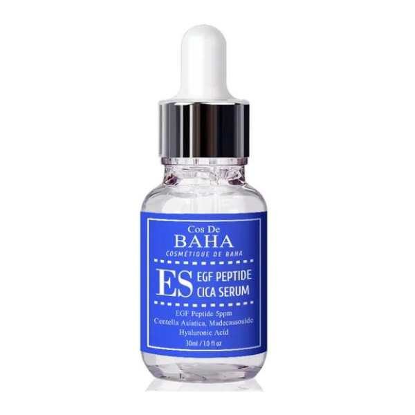 Cos de BAHA EGF Peptide Cica Serum (ES) 30 ml – sérum reparador y calmante con péptidos y centella asiática