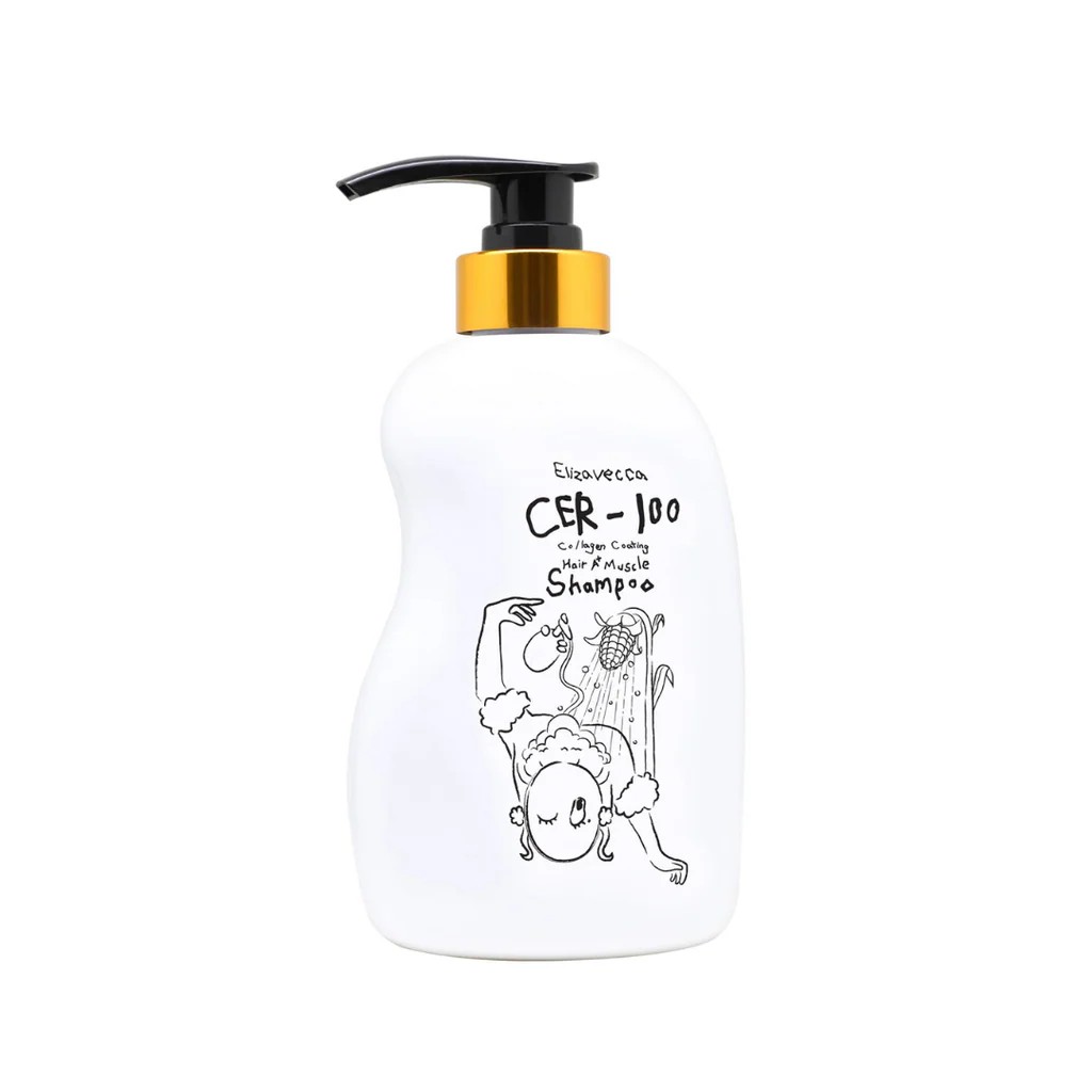 Elizavecca CER-100 Collagen Coating Hair A! Muscle Shampoo 500ml – Champú con colágeno (500 ml)