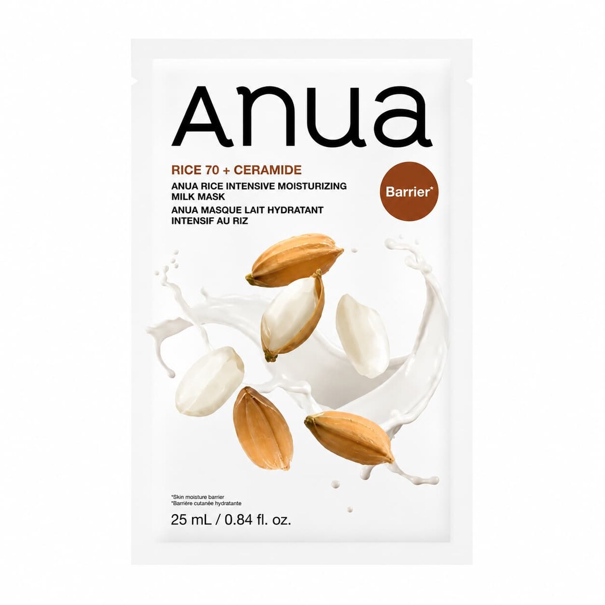 Anua - Mascarilla hidratante de arroz y leche / Rice Intensive Moisturizing Milk Mask - 1 unidad