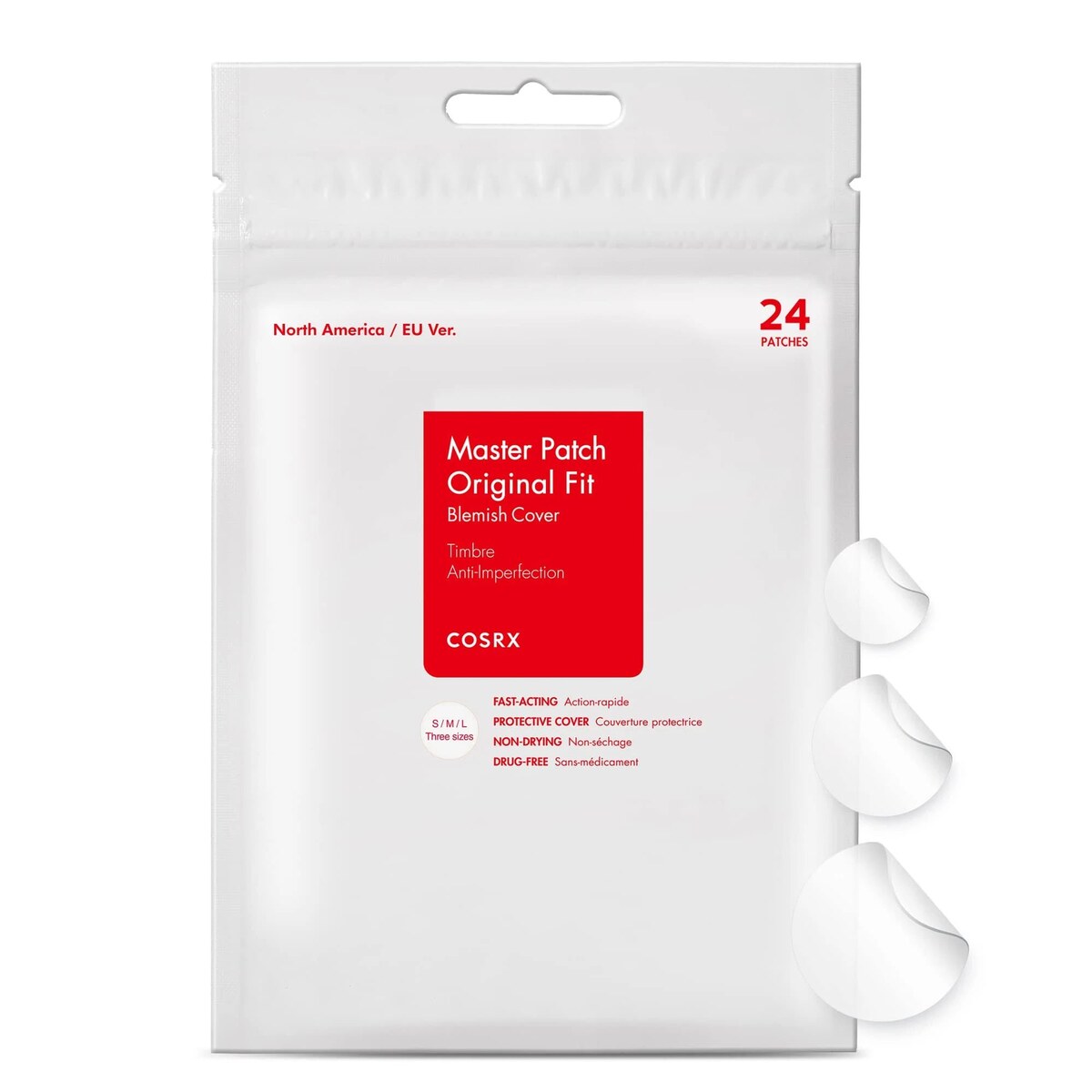 COSRX Acne Pimple Master Patch – Parches hidrocoloides para granitos - 24 unidades