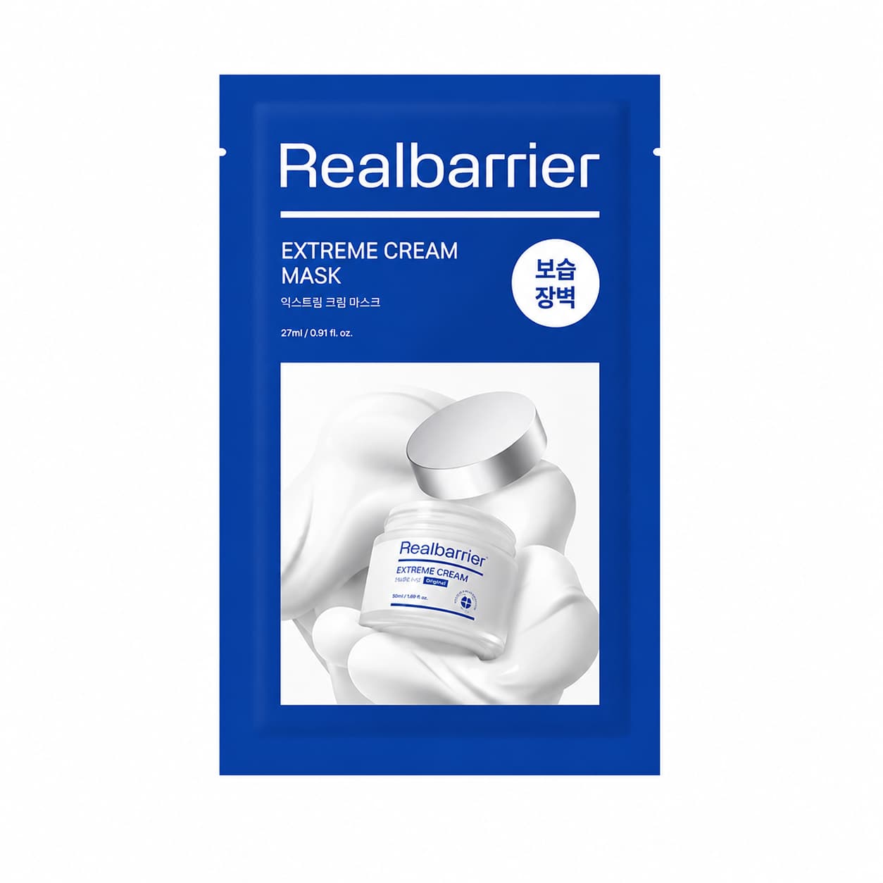 Real Barrier Extreme Cream Mask 27 ml (1 unidad) – mascarilla de tejido con esencia en crema