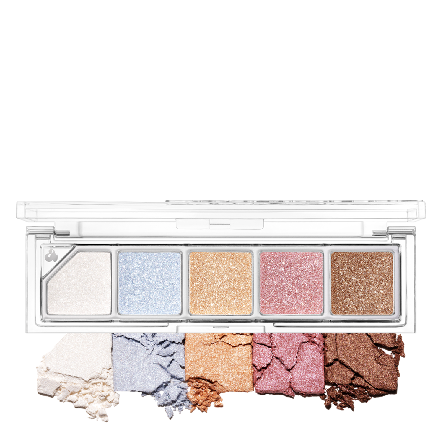 Unleashia Mood Shower Face Palette 4 g – shimmering eyeshadow and highlighter palette 3