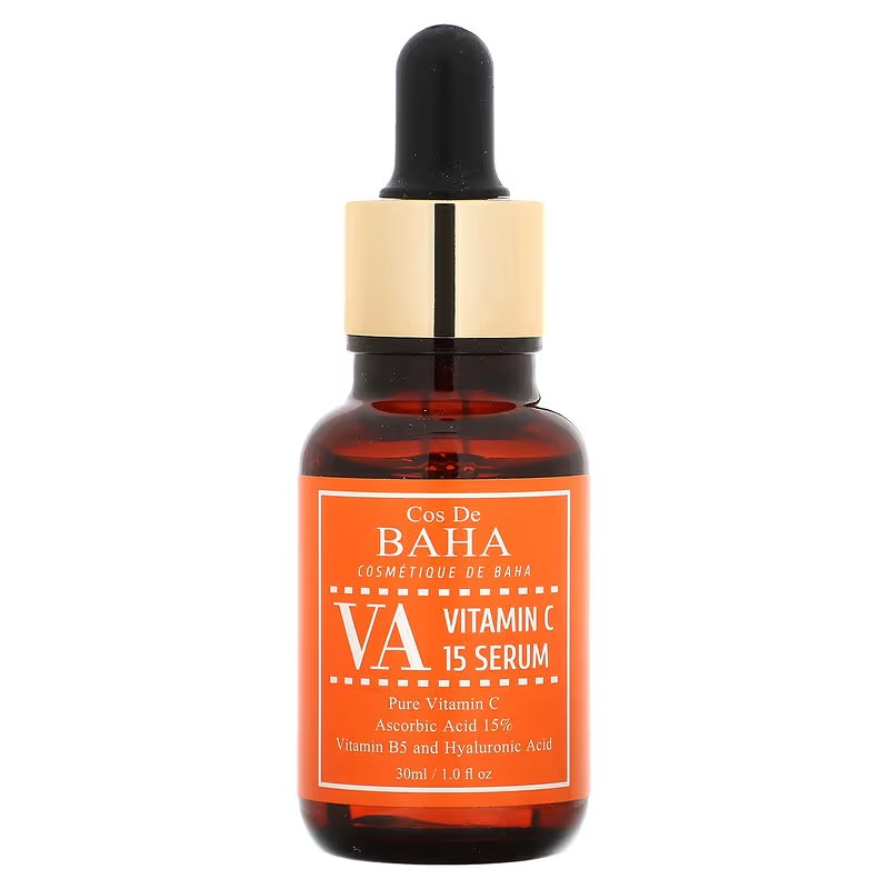 Cos de BAHA VA Vitamin C 15% Serum 30 ml – Sérum iluminador de alta potencia con vitamina C al 15%