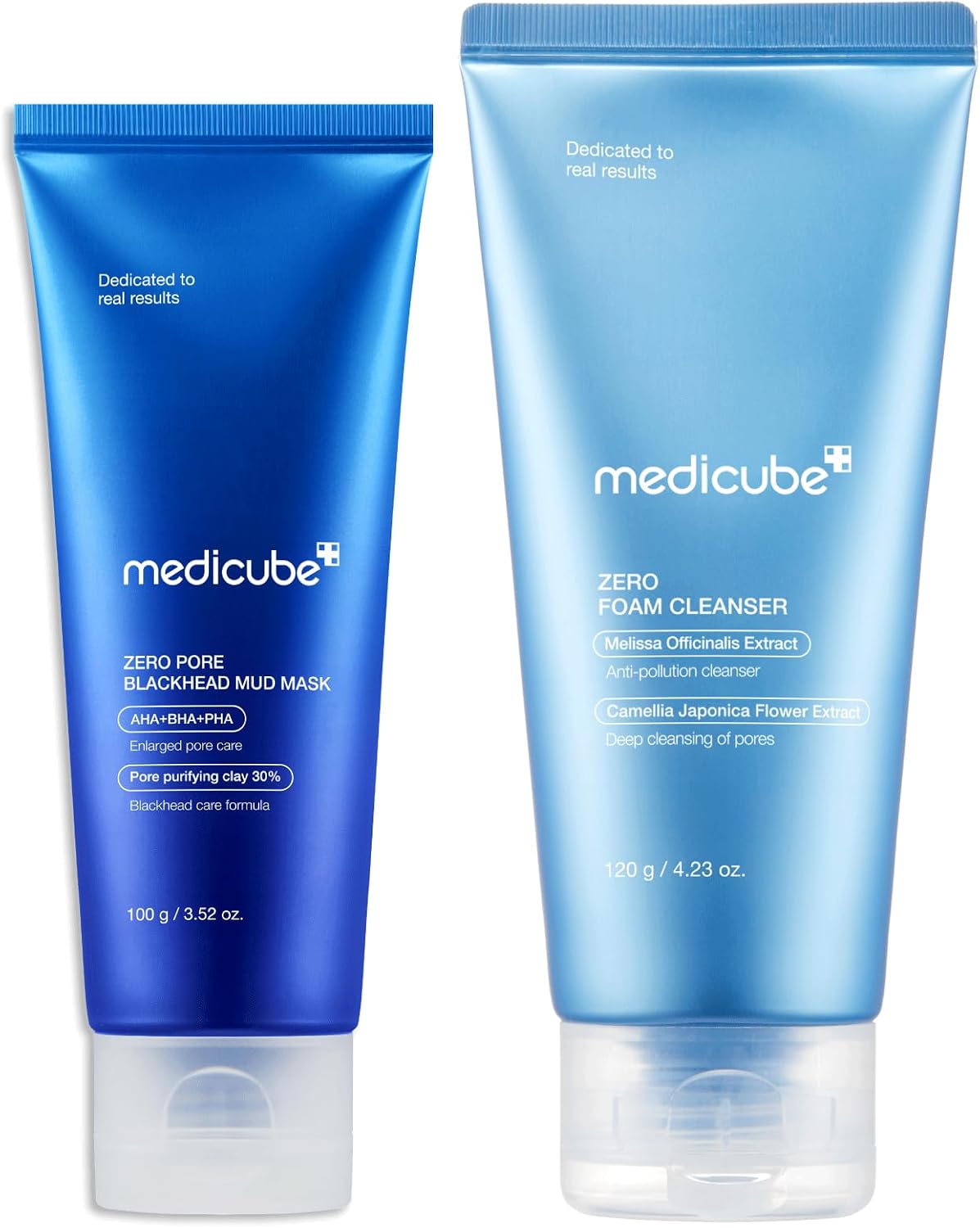 medicube Pore Cleansing Duo: Zero Pore Facial Mask, Zero Foam Cleanser
