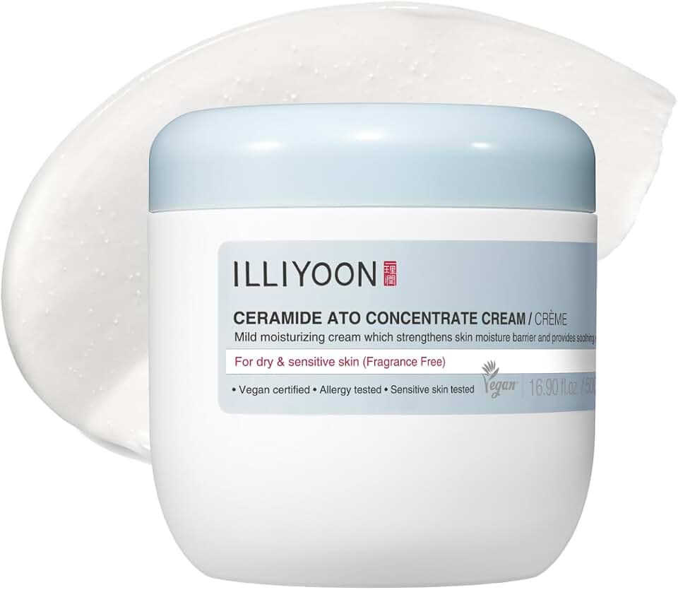ILLIYOON Ceramide Ato Cream Concentrate 500 ml – Crema corporal concentrada formato familia