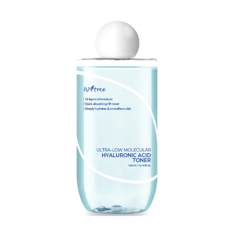 Isntree Ultra-Low Molecular Hyaluronic Acid Toner 300 ml – Tónico de hialurónico ultrabajo peso molecular