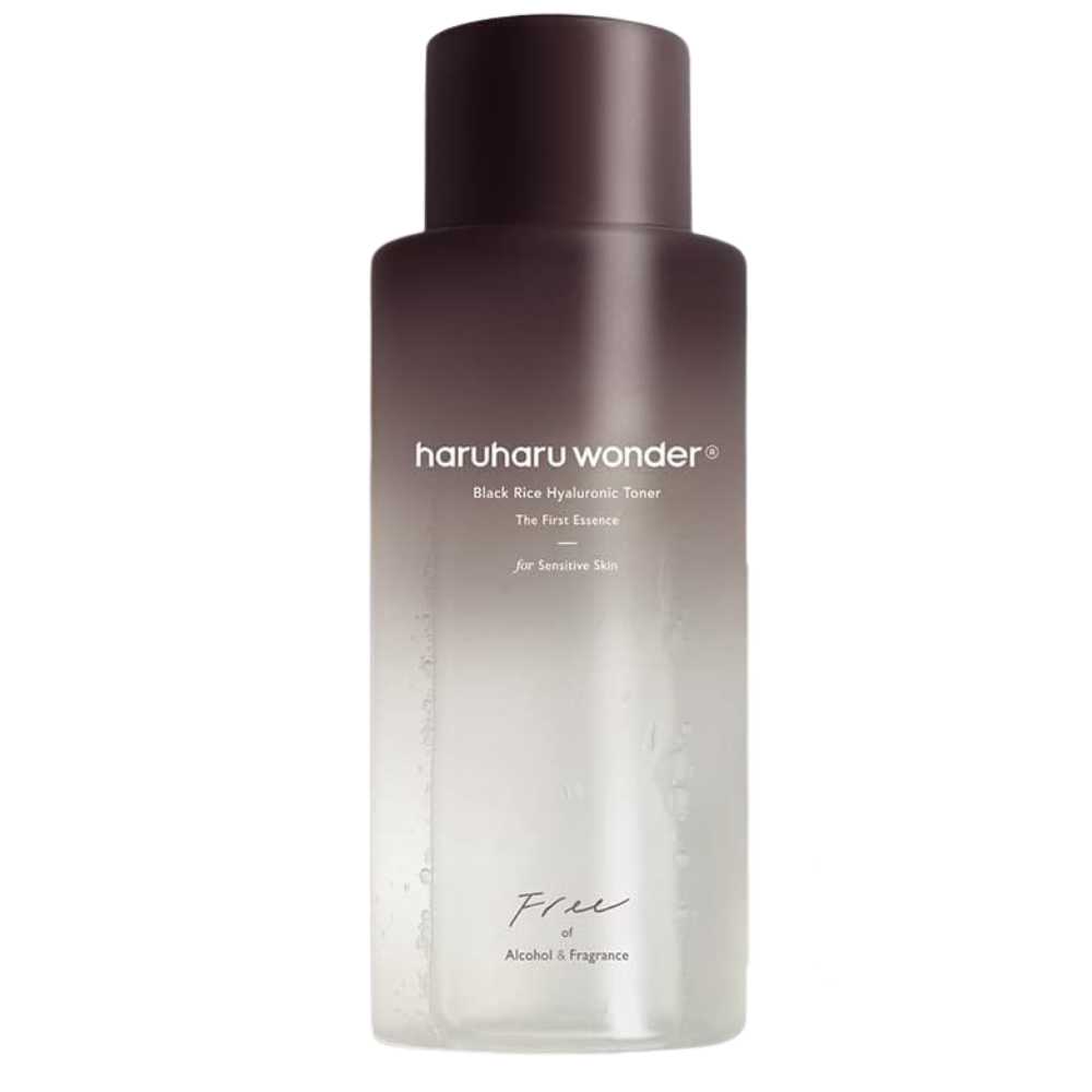 Haruharu Wonder - Black Rice Hyaluronic Toner Fragrance Free - Tónico sin perfume de arroz negro - 300 ml