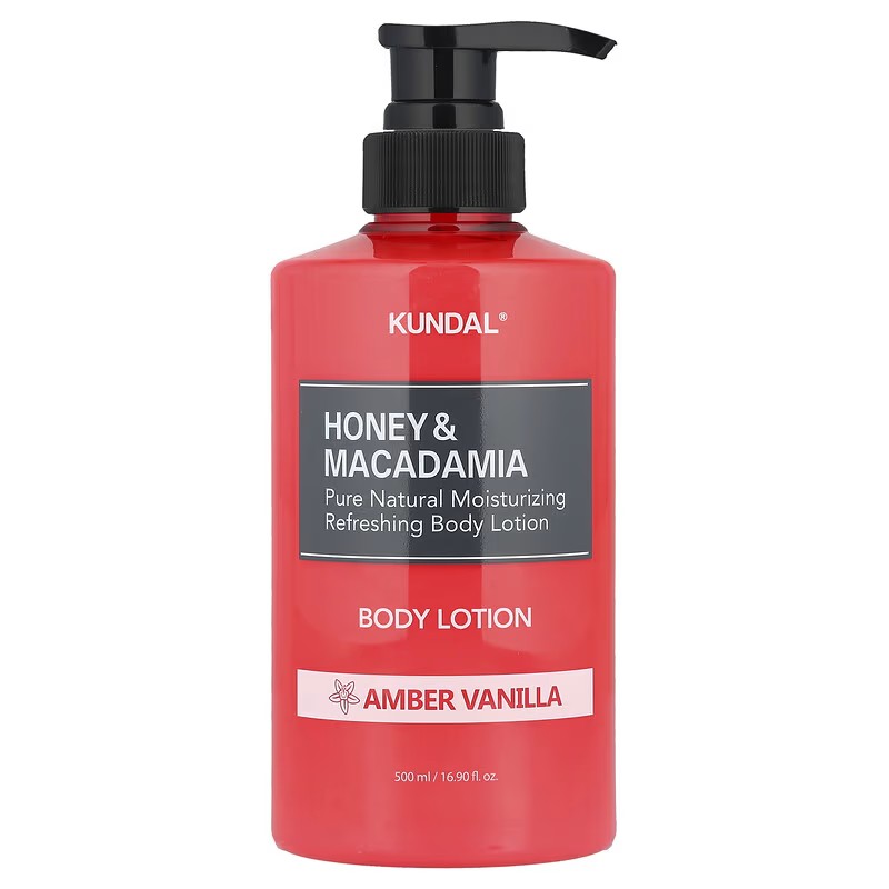 Kundal - Loción Corporal de Miel y Macadamia (Ámbar y Vainilla) - 500 ml