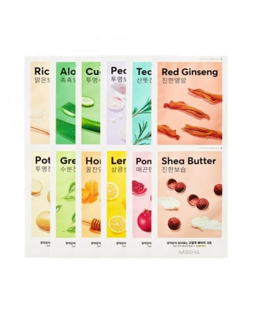 Missha Airy Fit Sheet Mask 19g – Mascarilla facial ultraligera 19g