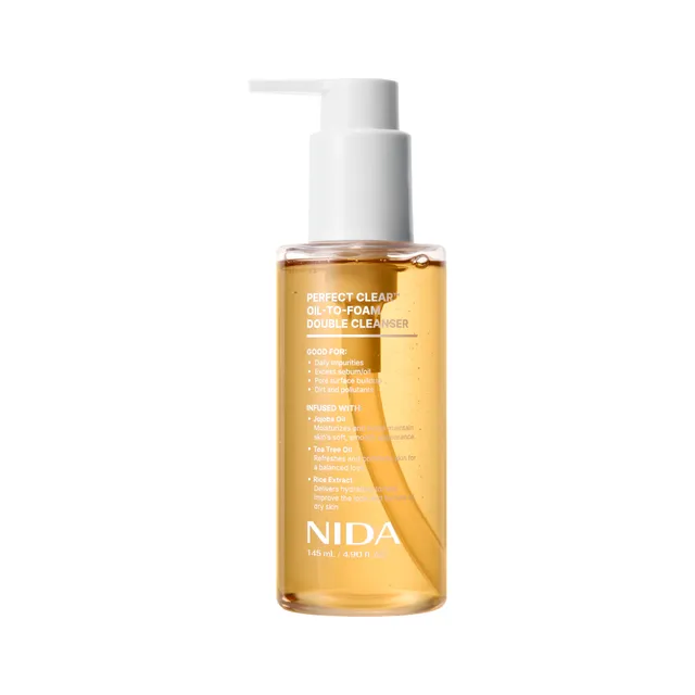 NIDA - Perfect Clear Oil-To-Foam Double Cleanser - 145 ml