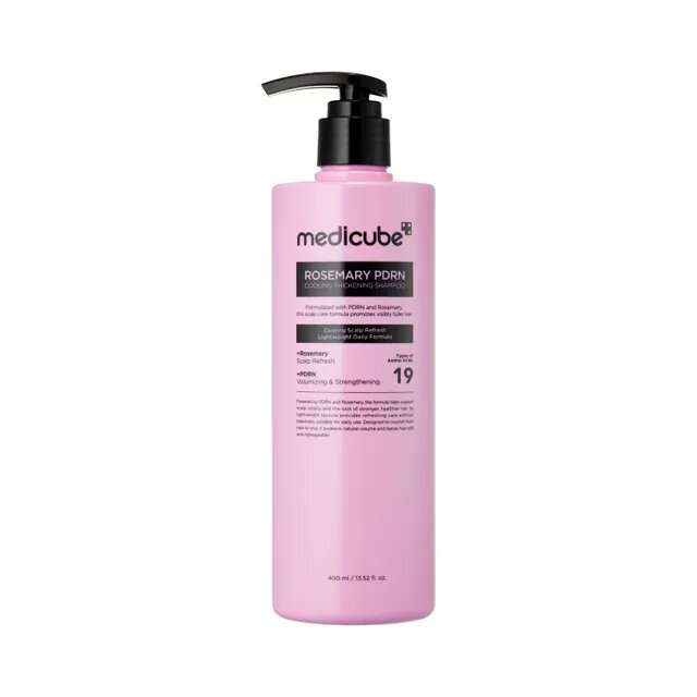 Medicube - Champú densificador con romero y PDRN / Rosemary PDRN Cooling Thickening Shampoo - 400ml