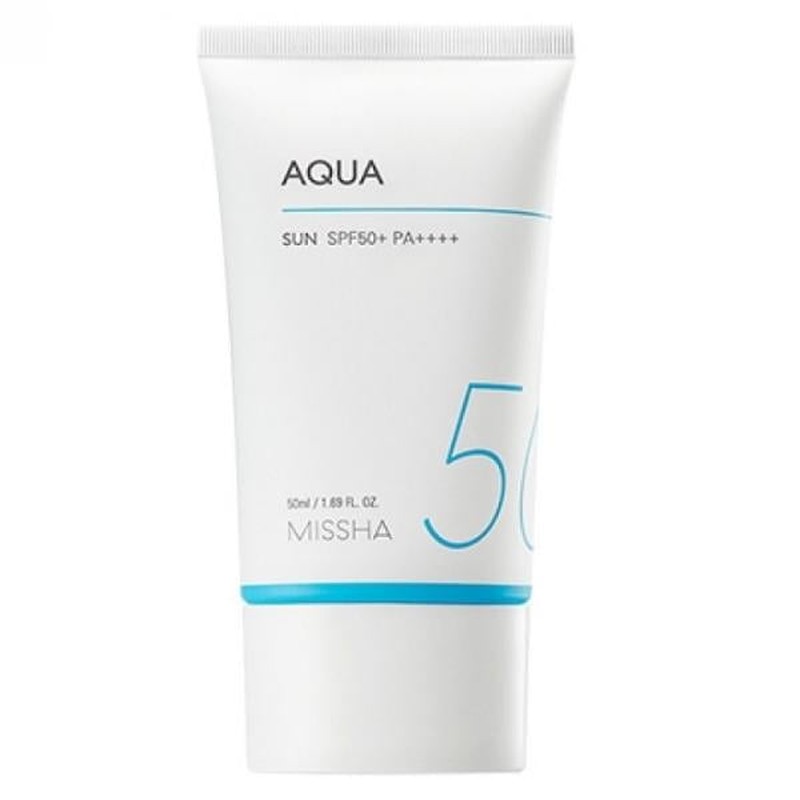 Missha - All Around Safe Block Aqua Sun SPF50+ PA++++ - Protector solar en gel-crema - 50 ml