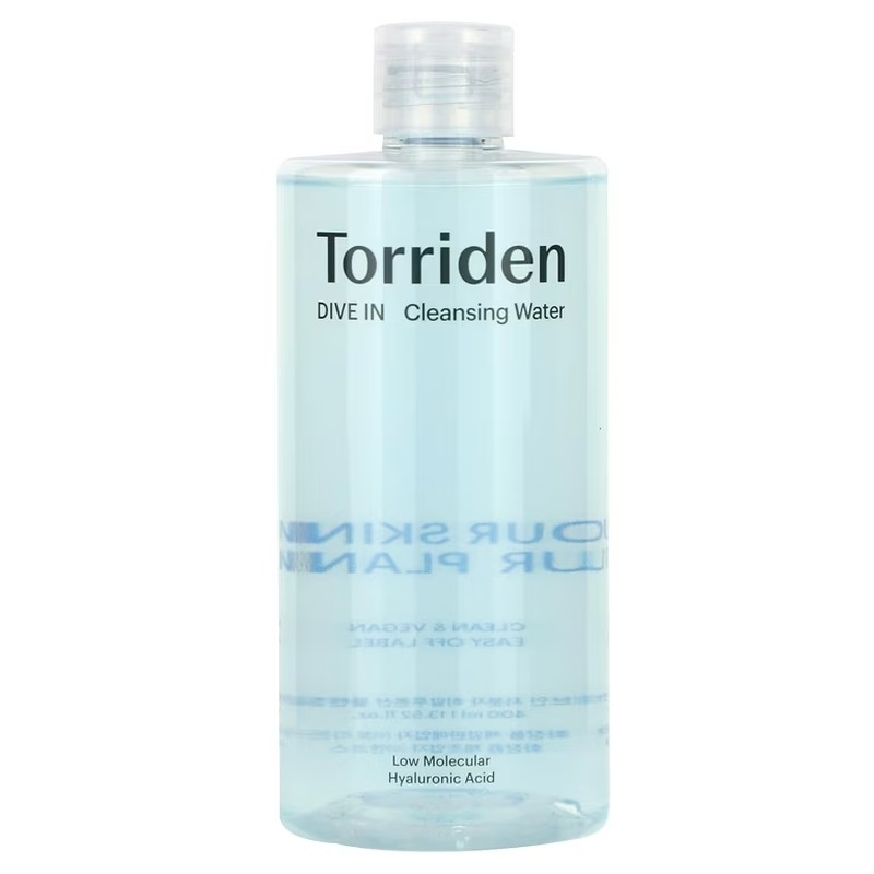Torriden - Dive-in Low Molecular Hyaluronic Acid Cleansing Water 400ml – Agua desmaquillante (400 ml)