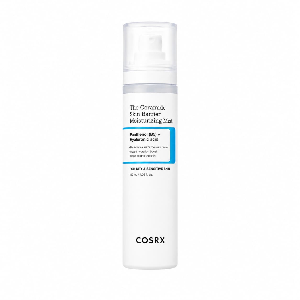 COSRX The Ceramide Skin Barrier Moisturizing Mist, 120ml – Bruma facial con ceramidas (120 ml)