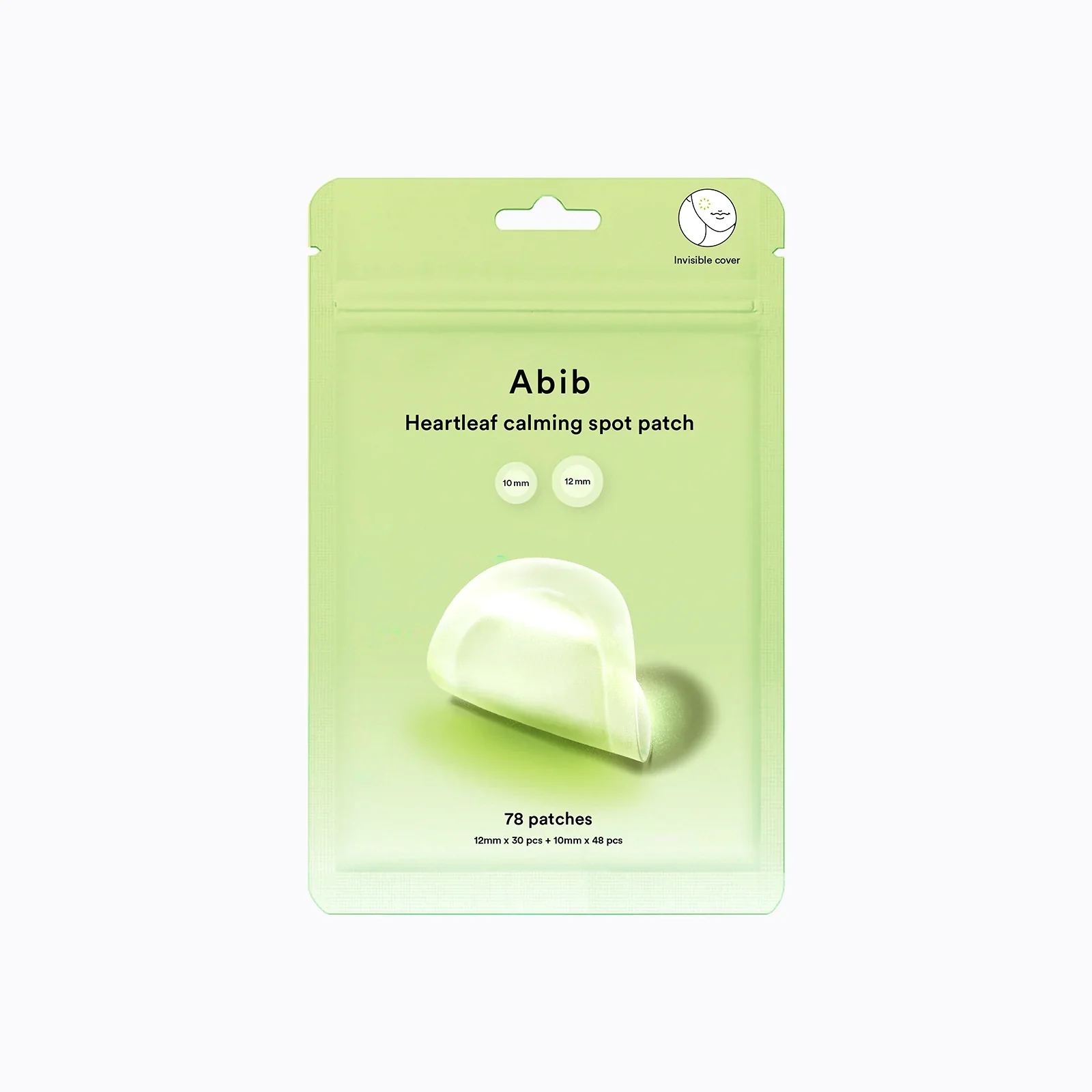 Abib - 78 Patches - Parches calmantes para granitos con Heartleaf / Heartleaf Calming Spot Patch
