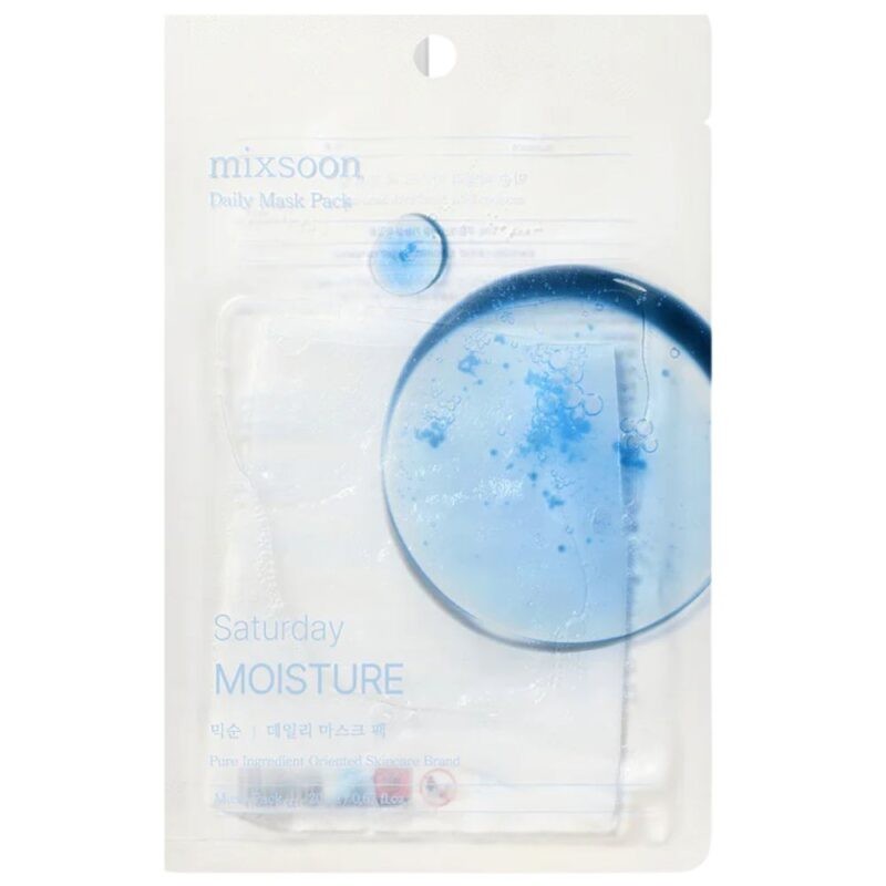 Mixsoon - Daily Mask Pack Saturday Moisture - Mascarillas de hidratación intensa - 10 unidades