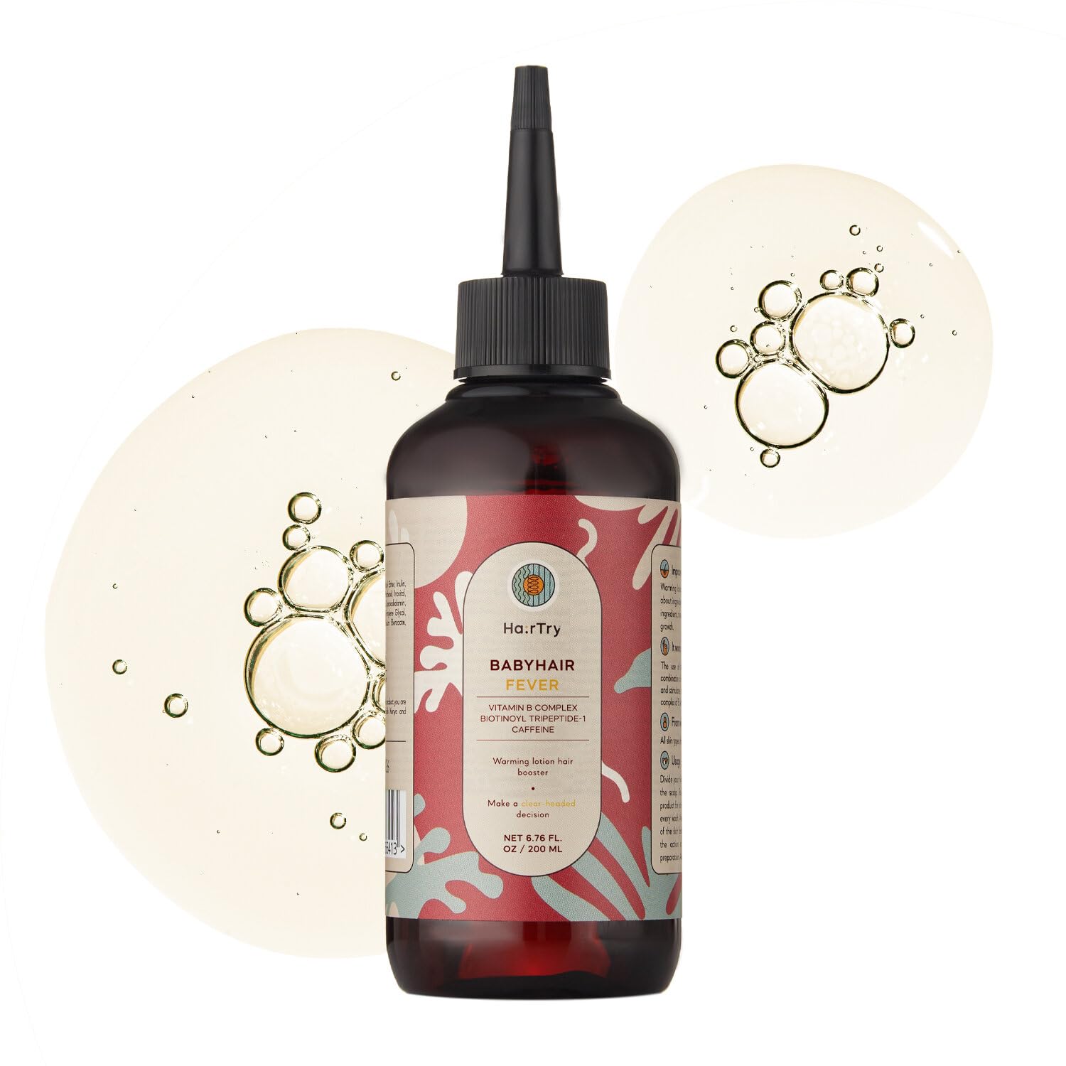 HairTry - Loción capilar de efecto calor para el crecimiento - Babyhair Fever - 200ml