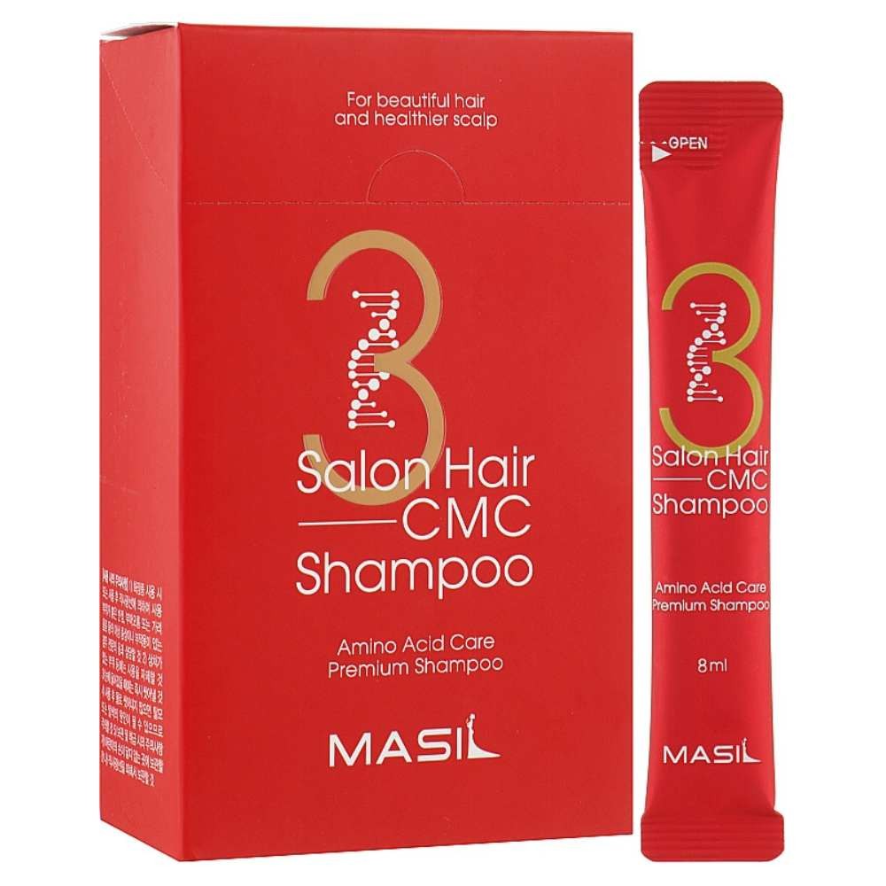 Masil - Champú revitalizante (monodosis) - 3 Salon Hair CMC Revitalizing Shampoo - 20 x 8 ml