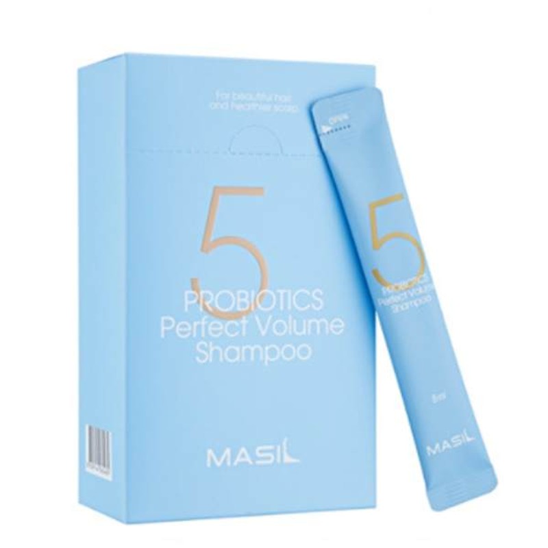 Masil - Champú voluminizador (monodosis) - 5 Probiotics Perfect Volume Shampoo - 20 x 8 ml