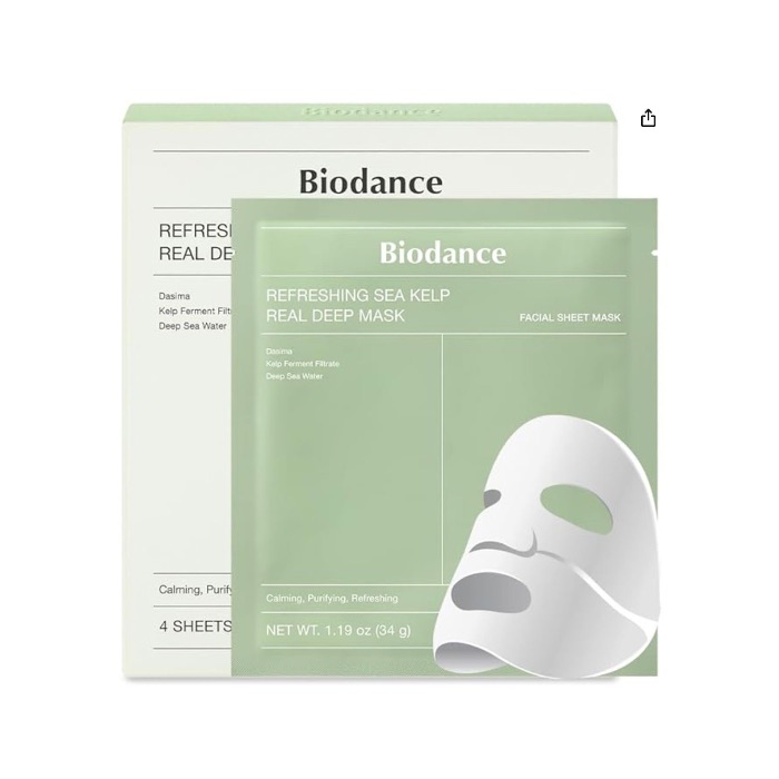 Biodance - Refreshing Sea Kelp Real Deep Mask – Mascarilla calmante y purificante