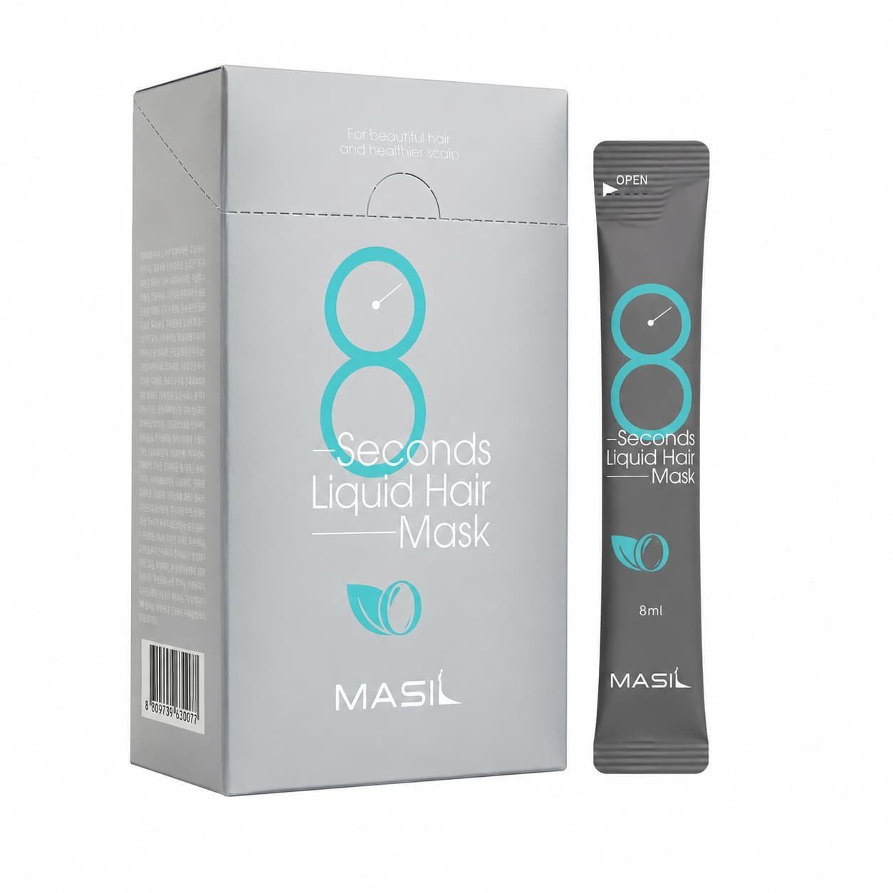Masil - Mascarilla líquida 8 segundos (monodosis) - 8 Seconds Liquid Hair Mask (Blue) - 20 x 8 ml