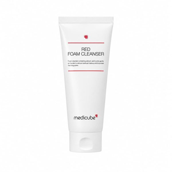 Medicube Red Foam Cleanser 120ml – Gel limpiador rojo antiacné con centella y árbol de té