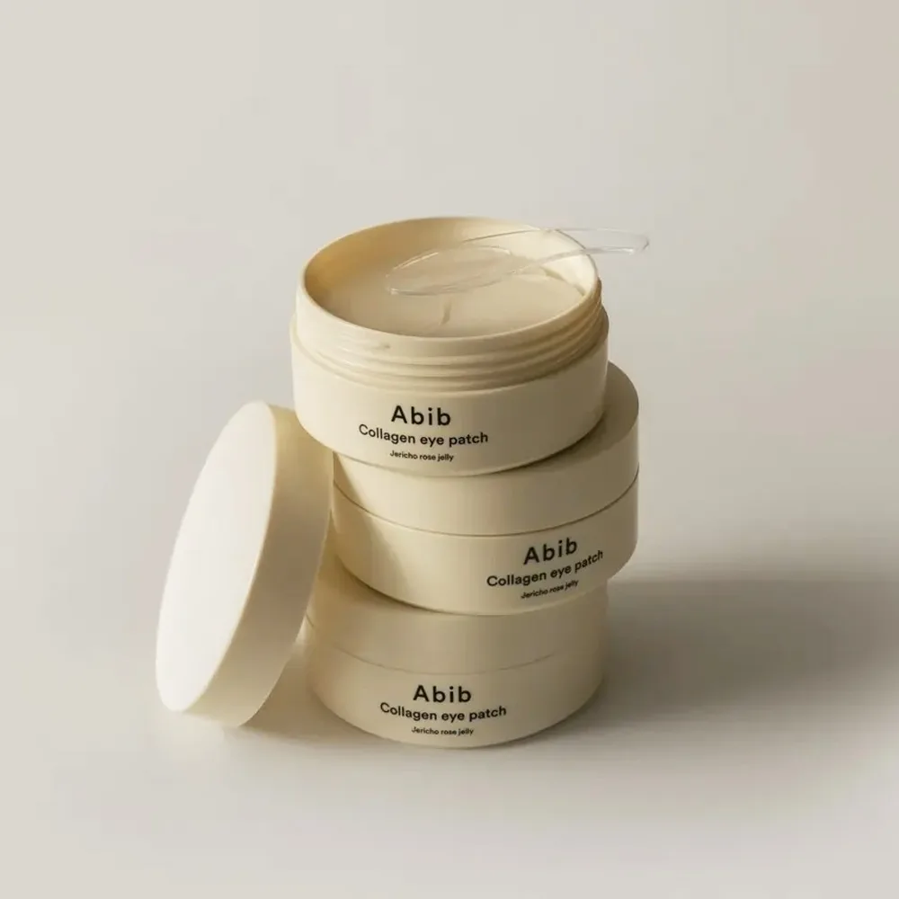 Texture Abib - Parches hidratantes de colágeno para el contorno de ojos / Collagen Eye Patch Jericho Rose Jelly Moisturizing Eye Patch - 60 uds